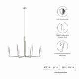 Rekindle 8-Light Chandelier by Lefancy