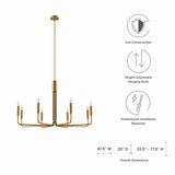 Rekindle 8-Light Chandelier by Lefancy