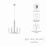 Rekindle 6-Light Chandelier by Lefancy