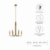 Rekindle 6-Light Chandelier by Lefancy