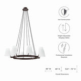 Surround 8-Light Chandelier by Lefancy