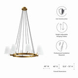 Surround 8-Light Chandelier by Lefancy