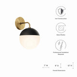 Stellar 1-Light Wall Sconce by Lefancy