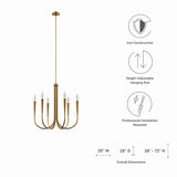 Penrose 6-Light Chandelier by Lefancy