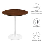 Lippa 20" Round Wood Grain Side Table by Lefancy