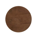 Lippa 20" Round Wood Grain Side Table by Lefancy