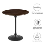 Lippa 20" Round Wood Grain Side Table by Lefancy