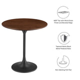 Lippa 20" Round Wood Grain Side Table by Lefancy