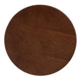 Lippa 20" Round Wood Grain Side Table by Lefancy