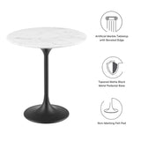 Lippa 20" Round Artificial Marble Side Table by Lefancy