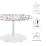 Lippa 28" Round Terrazzo Coffee Table by Lefancy