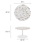 Lippa 28" Round Terrazzo Coffee Table by Lefancy
