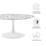 Lippa 36" Round Terrazzo Coffee Table by Lefancy