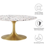 Lippa 36" Round Terrazzo Coffee Table by Lefancy