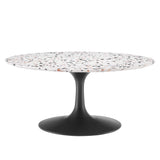 Lippa 36" Round Terrazzo Coffee Table by Lefancy
