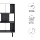 Transmit 5 Shelf Wood Grain Bookcase by Lefancy