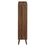 Transmit 5 Shelf Wood Grain Bookcase by Lefancy