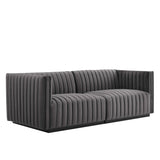Conjure Channel Tufted Performance Velvet Loveseat by Lefancy