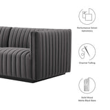 Conjure Channel Tufted Performance Velvet Loveseat by Lefancy