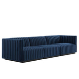 Conjure Channel Tufted Performance Velvet Sofa by Lefancy