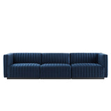 Conjure Channel Tufted Performance Velvet Sofa by Lefancy