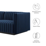 Conjure 4-Piece Channel Tufted Performance Velvet Sectional by Lefancy
