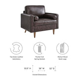 Valour Leather Armchair by Lefancy