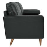 Valour 88" Leather Sofa by Lefancy