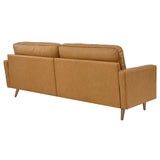 Valour 88" Leather Sofa by Lefancy
