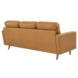 Valour 78" Leather Apartment Sectional Sofa by Lefancy