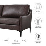 Corland Leather Sofa by Lefancy