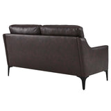 Corland Leather Loveseat by Lefancy