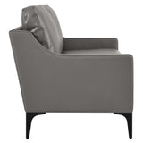 Corland Leather Loveseat by Lefancy