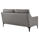 Corland Leather Loveseat by Lefancy
