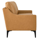 Corland Leather Loveseat by Lefancy