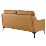 Corland Leather Loveseat by Lefancy
