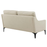 Corland Upholstered Fabric Loveseat by Lefancy