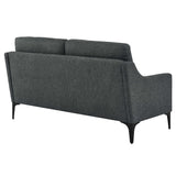 Corland Upholstered Fabric Loveseat by Lefancy