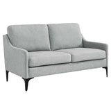 Corland Upholstered Fabric Loveseat by Lefancy
