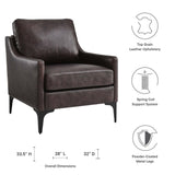 Corland Leather Armchair by Lefancy