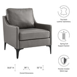 Corland Leather Armchair by Lefancy