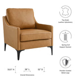 Corland Leather Armchair by Lefancy
