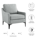 Corland Upholstered Fabric Armchair by Lefancy