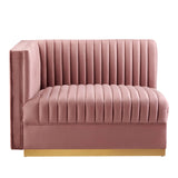 Sanguine Channel Tufted Performance Velvet Modular Sectional Sofa Left-Arm Chair by Lefancy