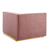 Sanguine Channel Tufted Performance Velvet Modular Sectional Sofa Left-Arm Chair by Lefancy