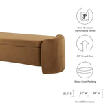 Nebula Upholstered Performance Velvet Bench by Lefancy