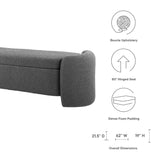 Nebula Boucle Upholstered Bench by Lefancy