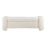 Nebula Boucle Upholstered Bench by Lefancy