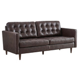 Exalt Tufted Leather Sofa by Lefancy