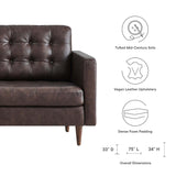 Exalt Tufted Leather Sofa by Lefancy
